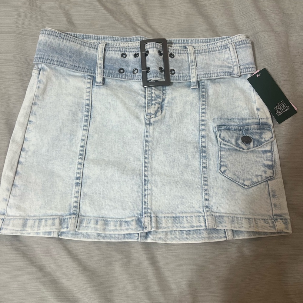 Wild Fable Light Denim Mini Skirt